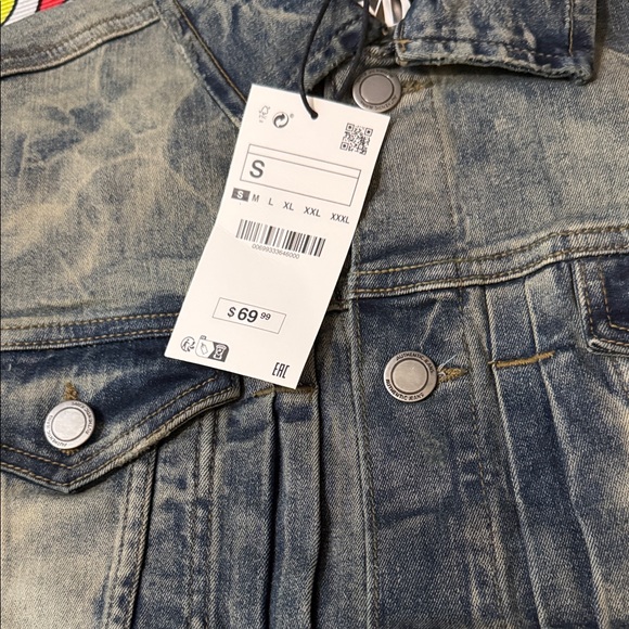 OXYD Premium Denim Men's Distressed Denim Jacket, Size Small - Picture 3 of 16